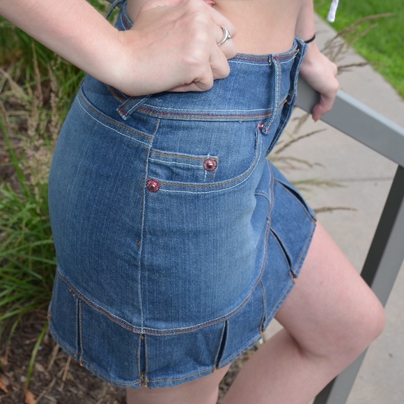 Y2K Jou Jou Denim Skirt - Picture 2 of 4